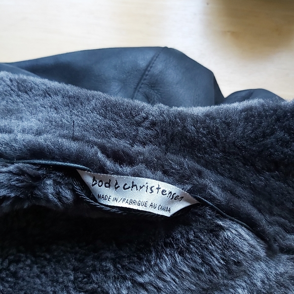 BOD & CHRISTENSEN Shearling 100% sheepskin super soft leather winter coat - Picture 9 of 9
